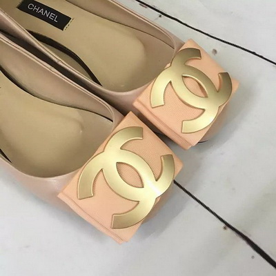 CHANEL Shallow mouth flat shoes Women--025